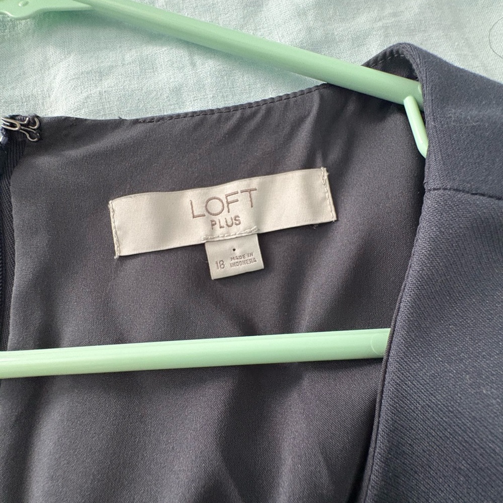 LOFT Plus Charcoal Dress